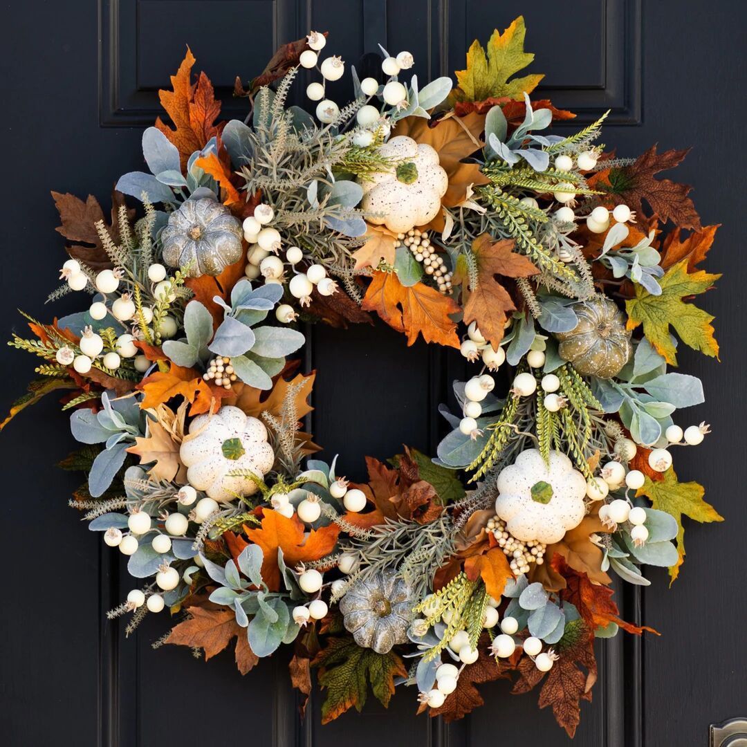 Halloween Thanksgiving Autumn Frost Leaf Pumpkin