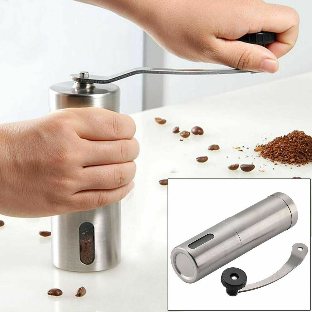 Hand Crank Grinder Coffee Beans Stainless Steel