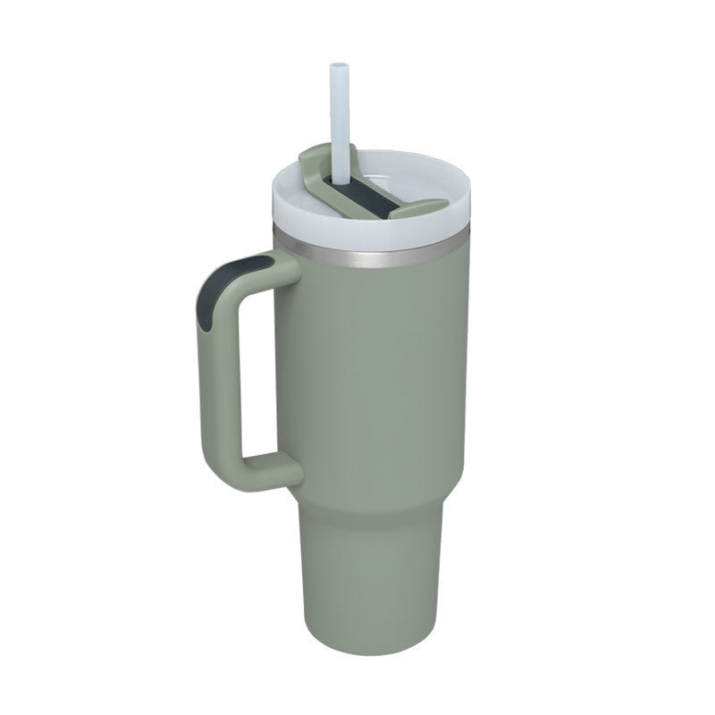 40 Oz Tumbler With Handle Straw