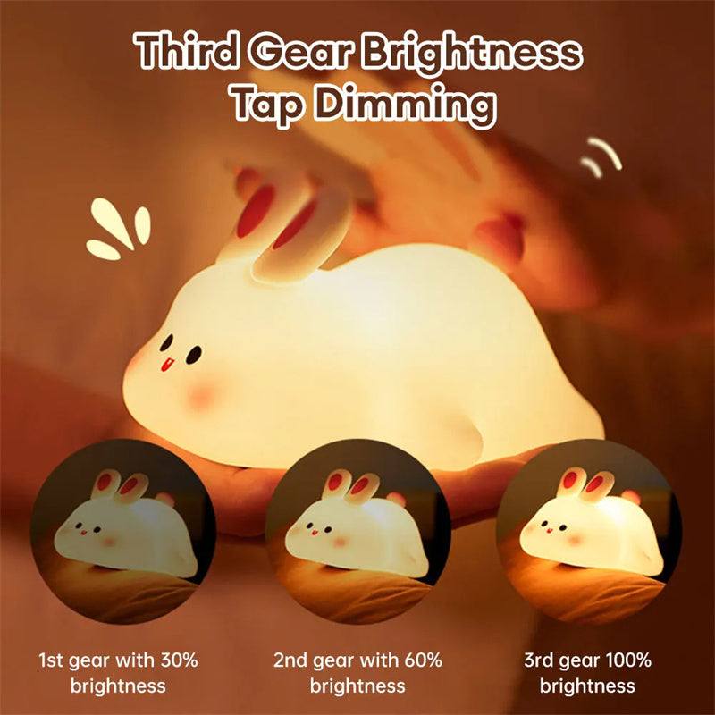 Cute LED Night Light Touch Sensor Cartoon Kid's