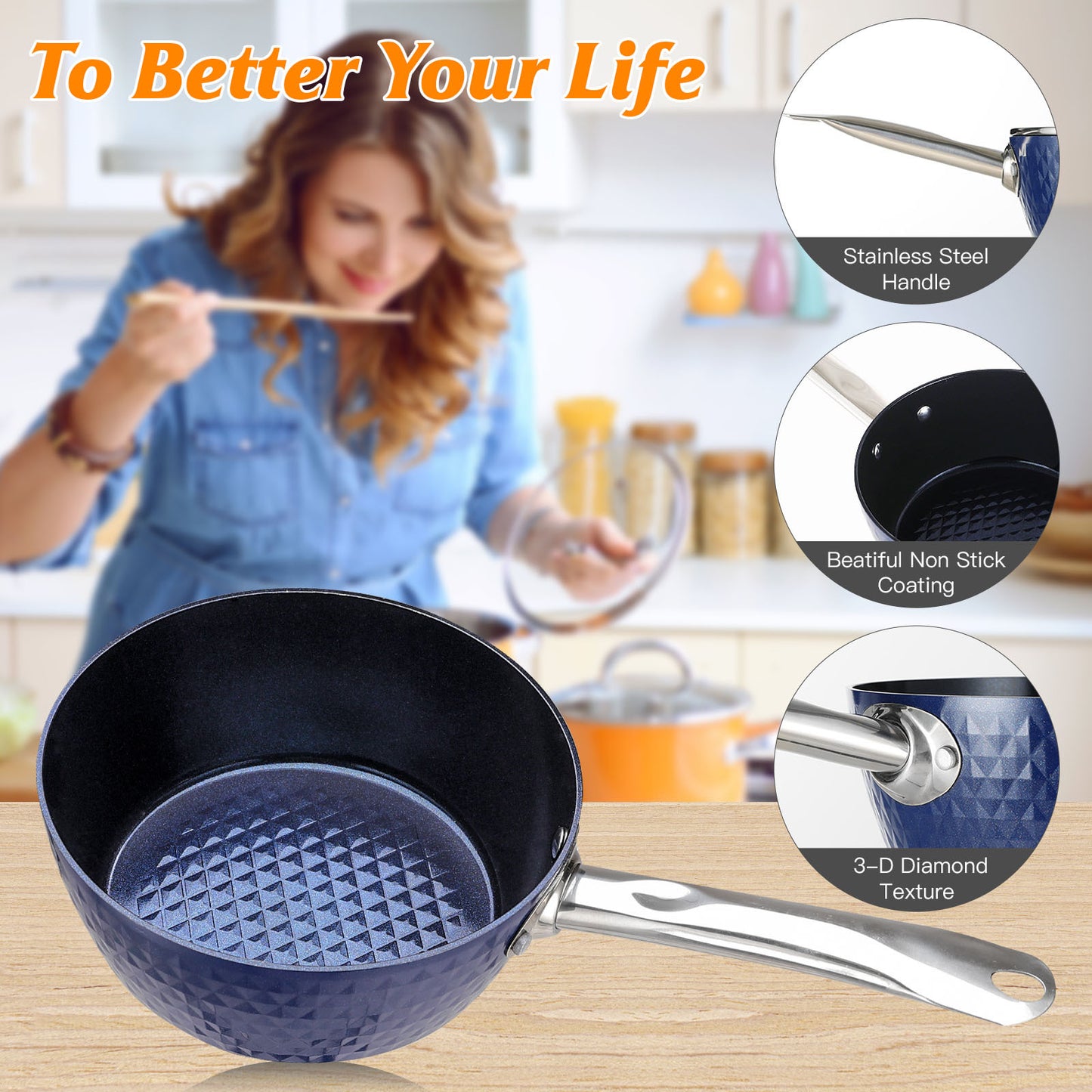 Milk Pan Non Stick Saucepan