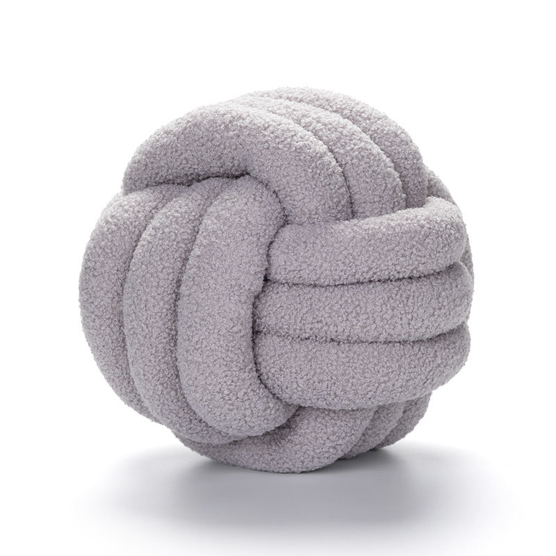 Spherical Lamb Wool Bedside Cushion