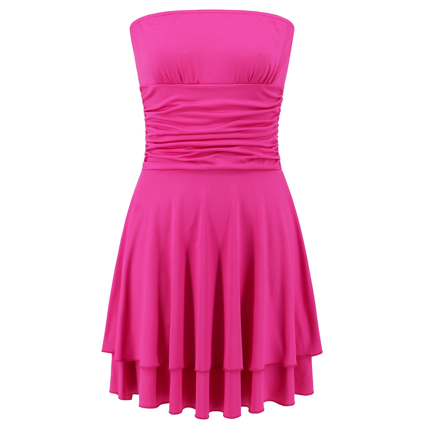 Short Dress Fashion Solid Color Party Beach Dresses